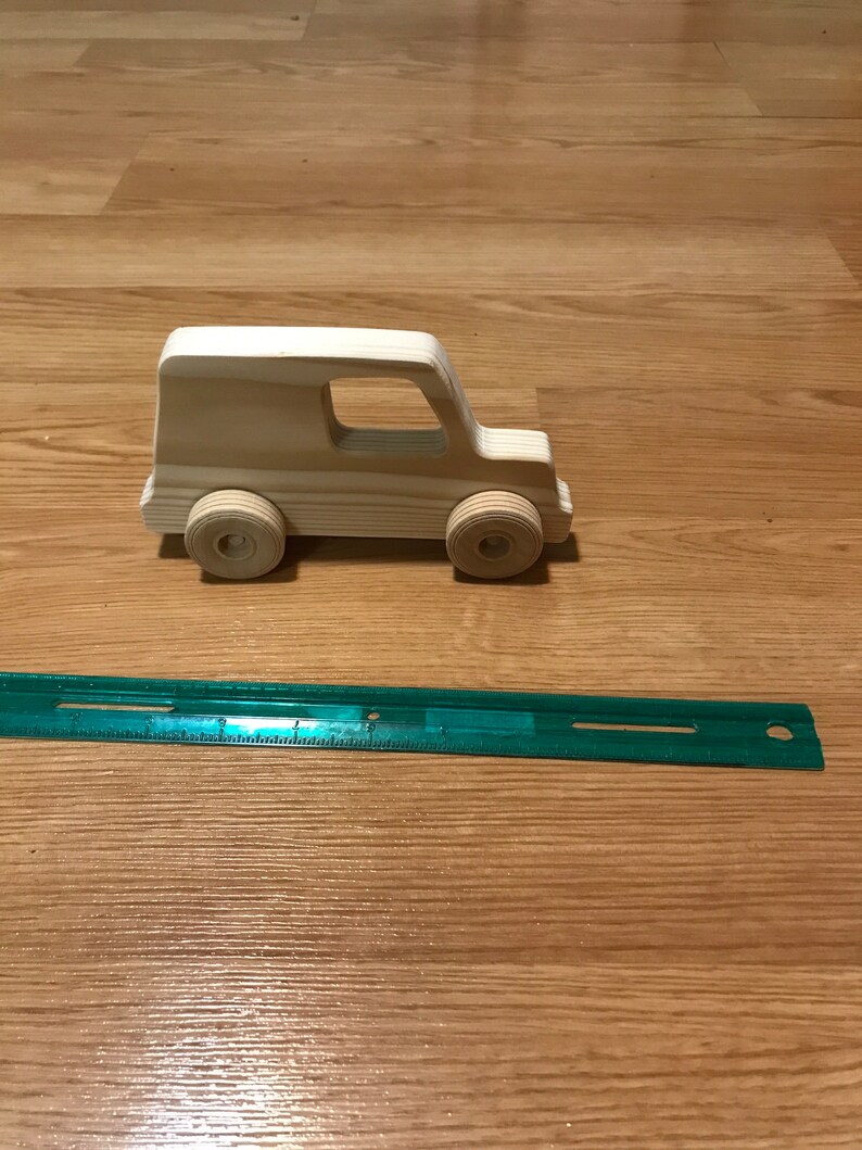 Wooden Van Wooden Car Wooden Truck Wooden Toy Toy Etsy