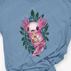 Axolotl Shirt, Snaxolotl Shirt Kids, Cute Axolotl T-Shirt Girls, Axolotl Kawaii, Axolotl Gifts Shirt