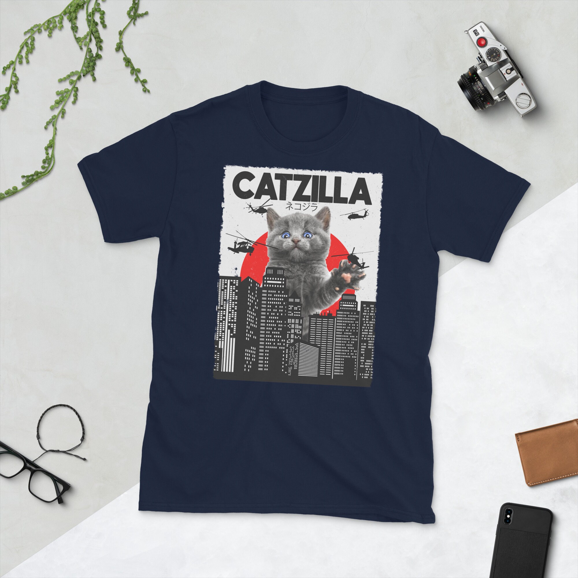 Catzilla Shirt Crazy Cat Lady Clothing Cat Dad Apparel - Etsy