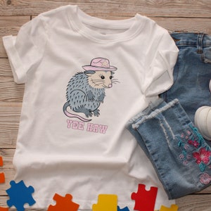Possum Cowboy Yeehaw Shirt Opossum Funny Toddler Shirt, Animal Lover Shirt, Cute Opossum Shirt, Funny Possum Shirt, Possum Lover Gift
