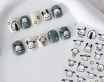 Nail Art Decals|Embossed Nail Sticker wizard cute big ear dog | Nail Diy  -  5D Self-Adhesive Nail Sticker