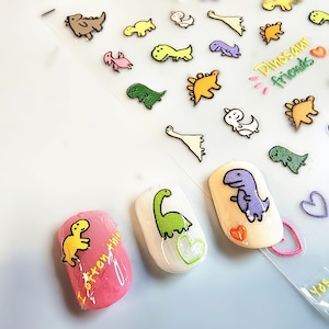 Nail Art Decals|Embossed Nail Sticker  Cute cartoon | Nail Diy  -  5D Self-Adhesive Nail Sticker