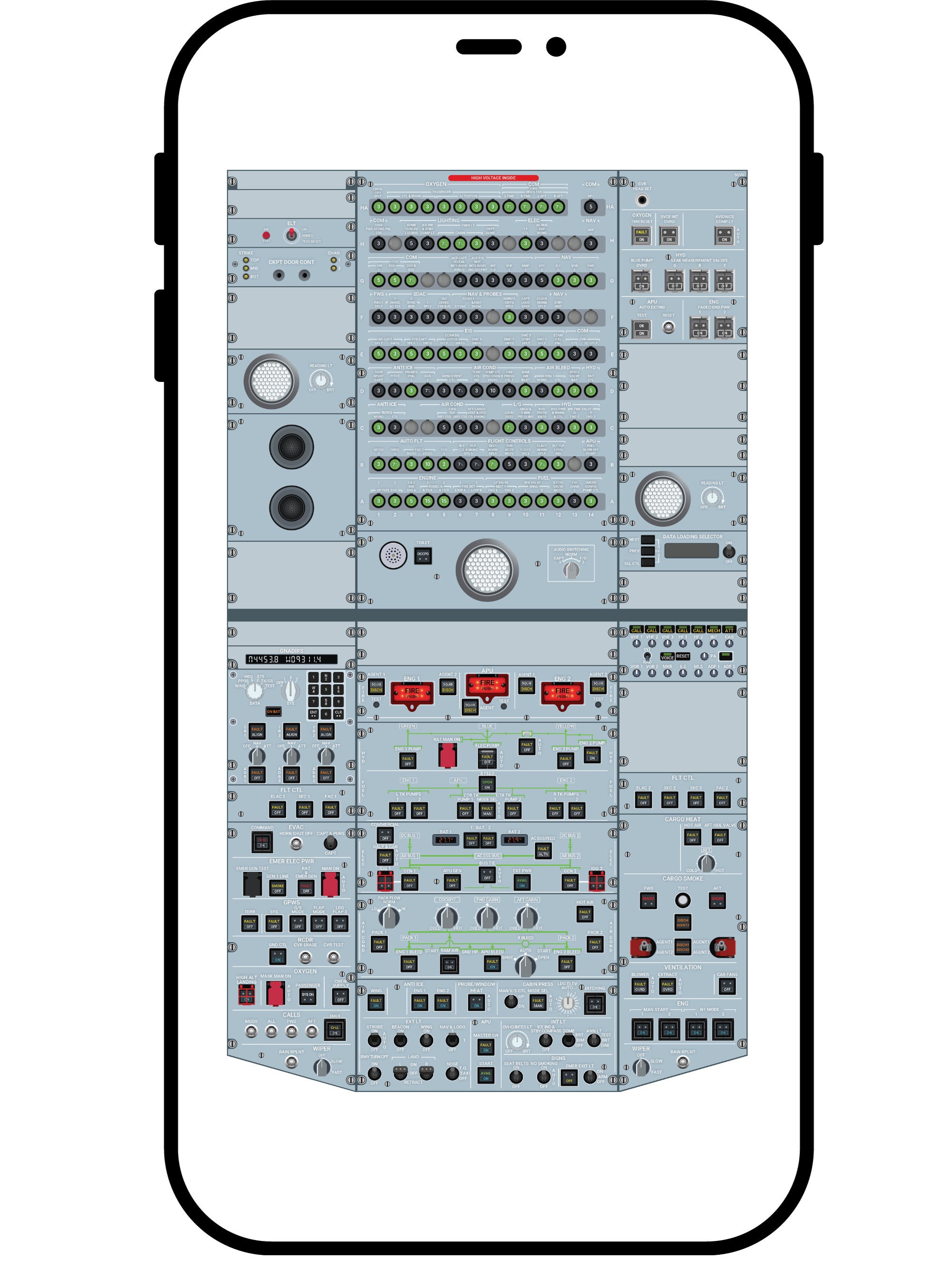 A320 Cockpit Poster PDF Download Airbus A320 Training A320 Training ...