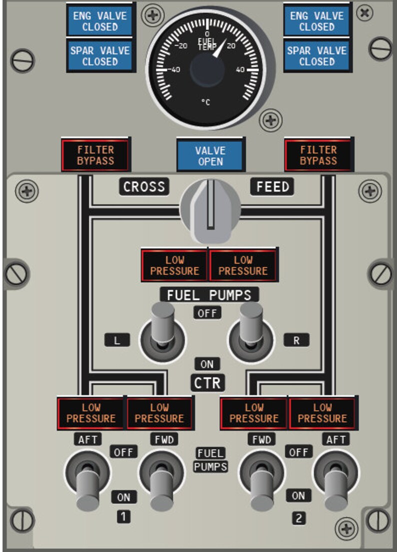 Boeing 737-800 NG Flight Deck Poster Overhead Panel 20x30 - Etsy