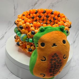 Kandi Cuff Papaya Cat vs Pickle | Cat vs Pickle Kandi