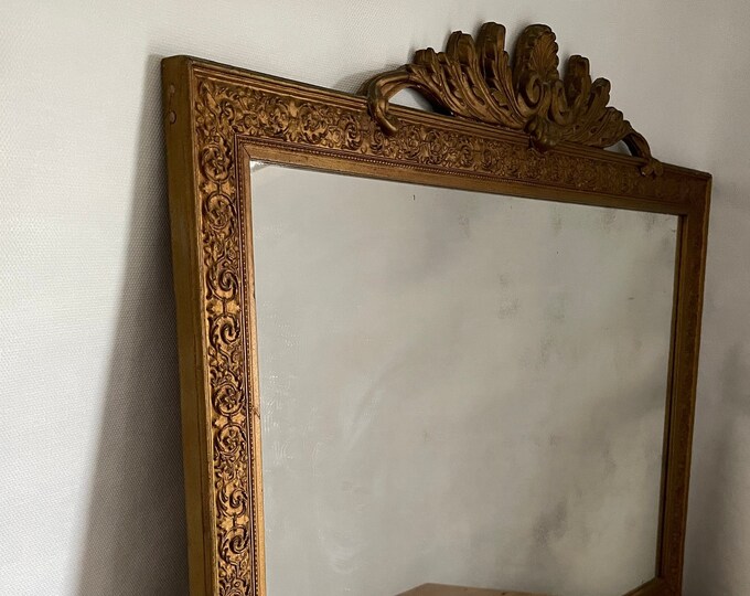 Gold Mirror Gold Frame Mirror Gold Wood Frame Mirror Framed Etsy