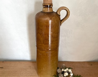 Antique Stoneware Bottle, Salt Glazed Stoneware Bottle, Antique Stoneware, Vintage Bottle, Kitchen Decor, Antique Decor
