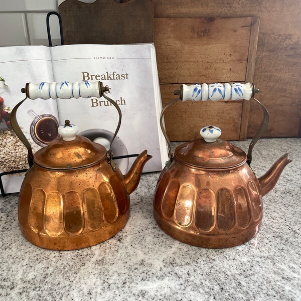 Copper Tea Pot Etsy