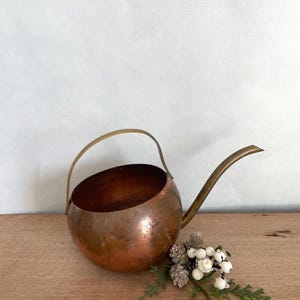 Regadera de cobre Regadera vintage Olla de cobre vintage Cubo de cobre Olla de cobre antigua