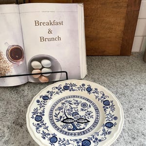 European Blue and White Plate, Vintage Plate, Decoeative Plate, White Plate, Kitchen Decor, Vintage Decor, Plate