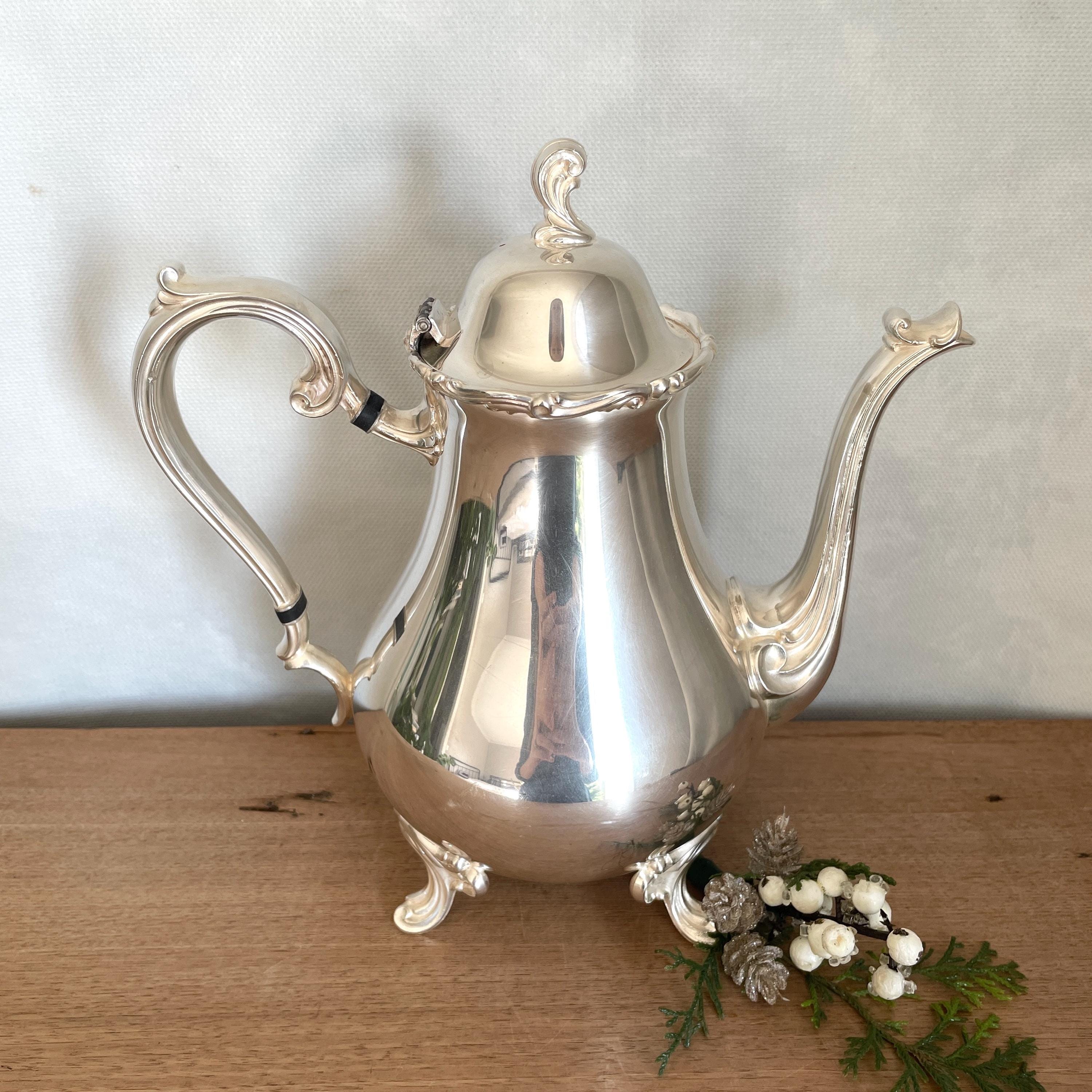 Webster Wilcox Silver Tea Pot, Silver Pitcher, Vintage Pitcher