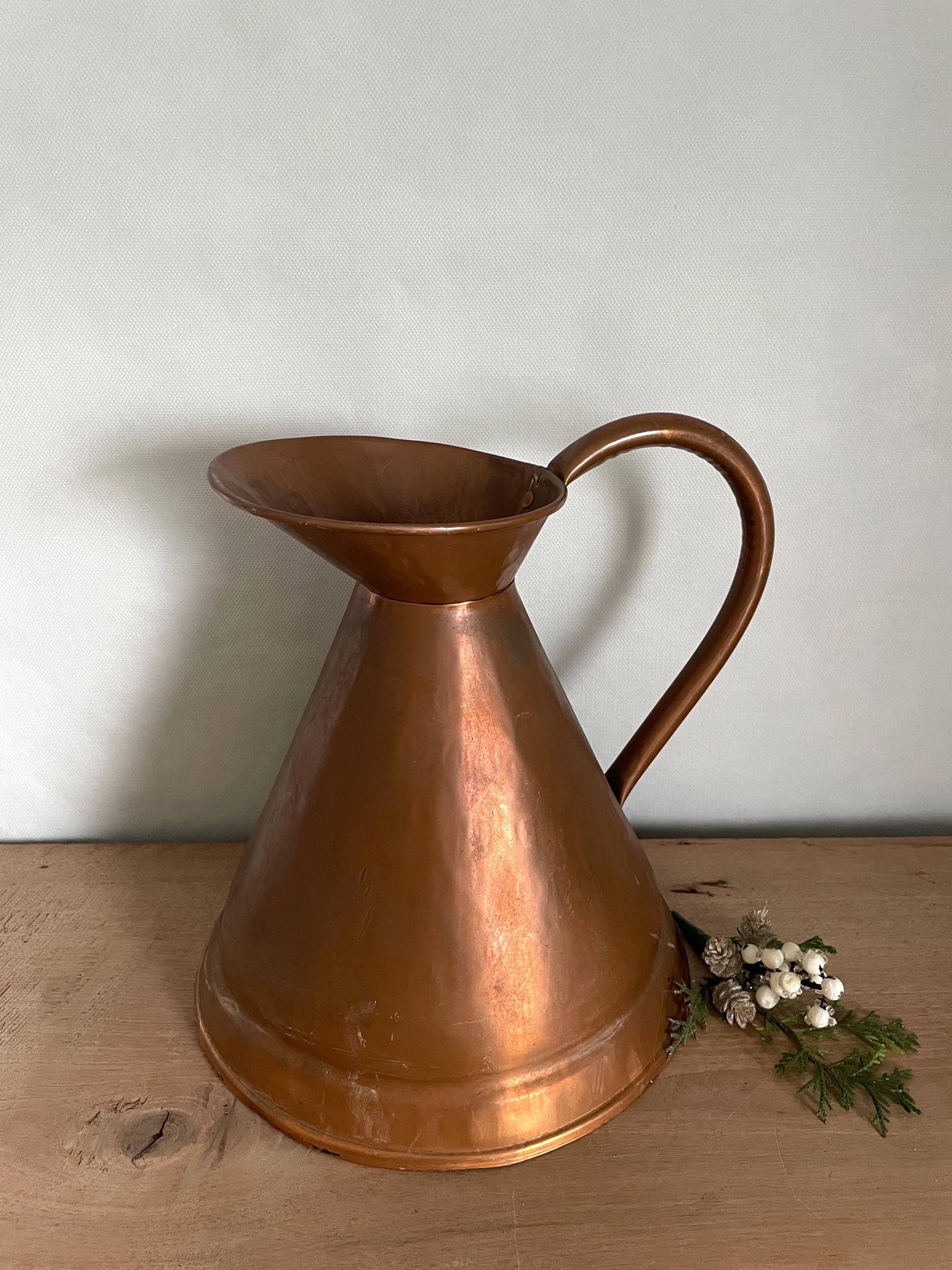 ヴィンテージ銅製ピッチャー、ヴィンテージ銅製ポット、銅製ピッチャー