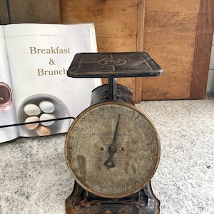 Kitchen Scale, Black Kitchen Scale, Vintage Kitchen Scale, Kitchen Decor, Vintage Decor, Antique Decor, Farmhouse Decor, Rustic