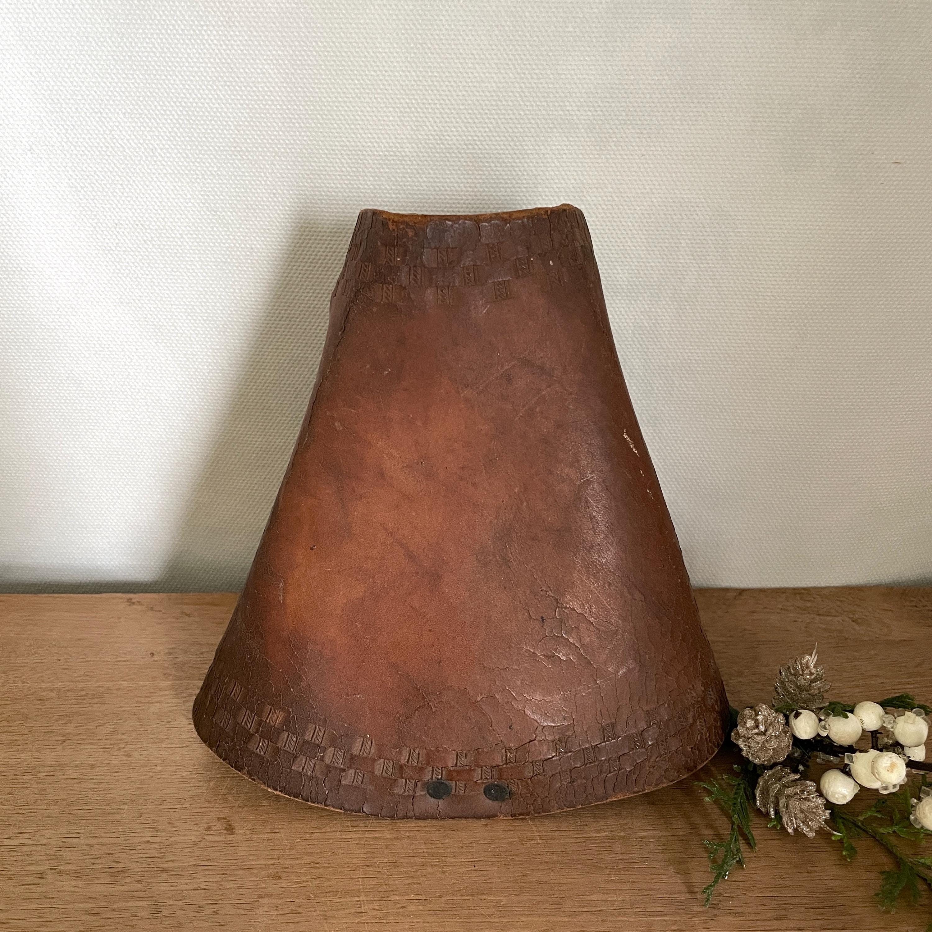 Paire D'étriers De Selle Vintage En Cuir, Style Western Cowboy, Décor Dentelle, Occasion USA