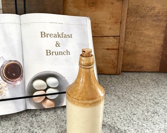 European Stoneware Bottle, Stoneware Bottle, Antique Stoneware, Stoneware, Vintage Bottle, Vintage Stone Bottle, Kitchen Decor