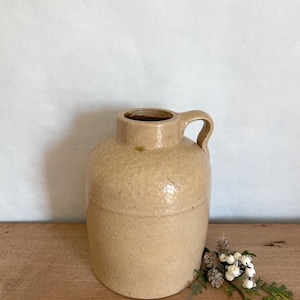 Jarro de grés esmaltado com sal, decoração de cozinha, jarro de uísque de grés, jarro, jarro de grés, decoração primitiva, decoração vintage