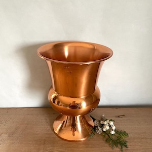 Copper Champagne Bucket, Metal Ice Bucket, Vintage Ice Bucket, Champagne Bucket, Vintage Decor, Kitchen Decor, Antique Decor