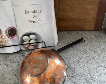 Copper Pan, Vintage Copper Pan, Copper Pan, Kitchen Decor, Farmhouse, Copper Pot, Primitive, Antique