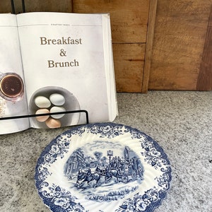 European Plate, Blue and White Plate, Ironstone Plate, Vintage Plate, White Plate, Floral Plate, Kitchen Plate, Kitchen Decor, Vintage