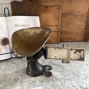 Vintage Kitchen Scale, Cast Iron Scale, Black Kitchen Scale, Kitchen Scale, Vintage Decor, Kitchen Decor, Antique Decor