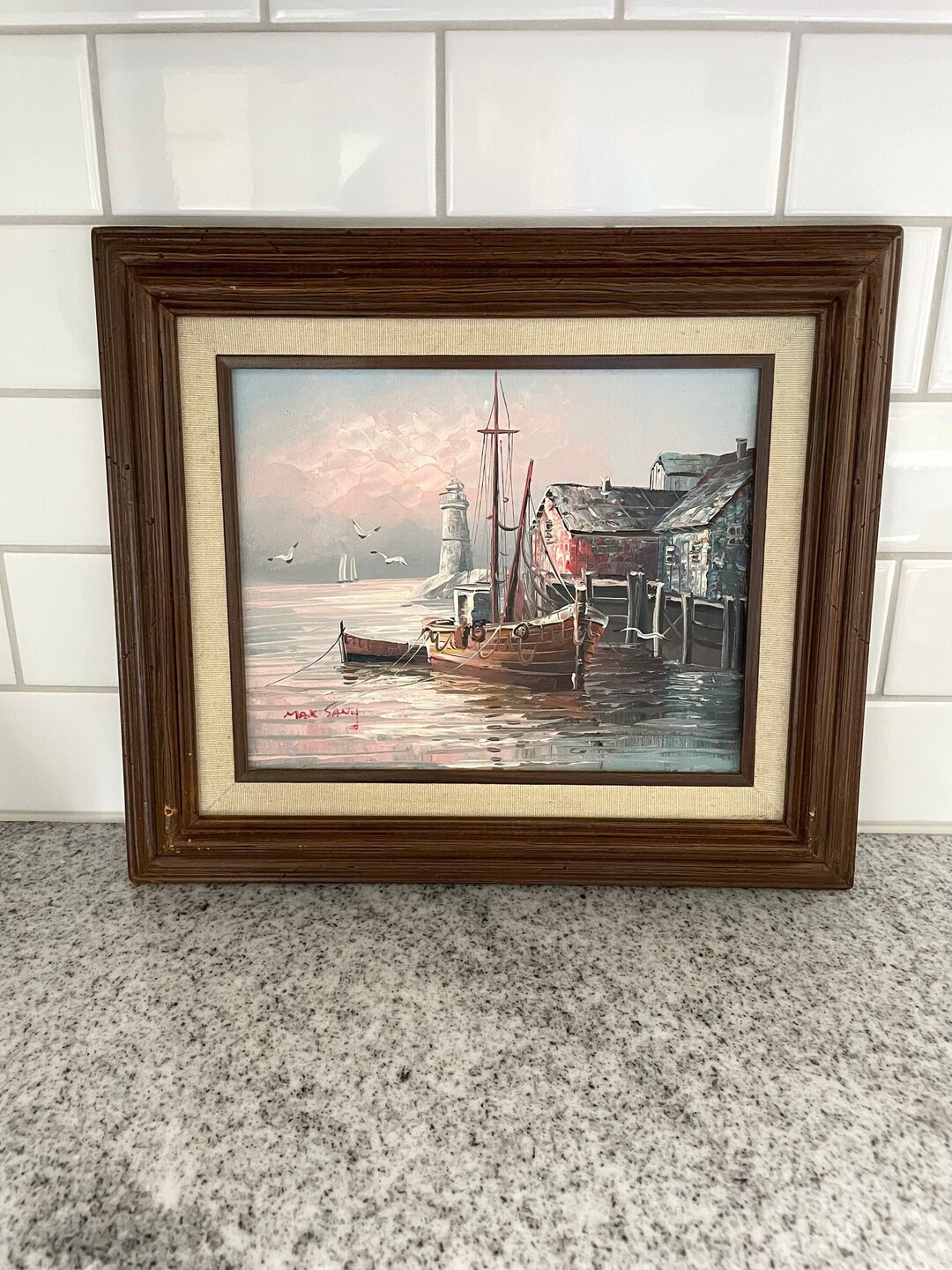 Max Savy Oil Painting Original Oil Painting Signed Painting Etsy