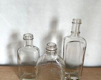 Apothecary Jar Unique Glass Vase Vintage Glassware Clear Glass Bottle Potion Shelf Decor Small Bottle Glass Jar