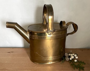 Regadera de latón Regadera vintage Olla de latón vintage Cubo de latón Olla de latón antigua