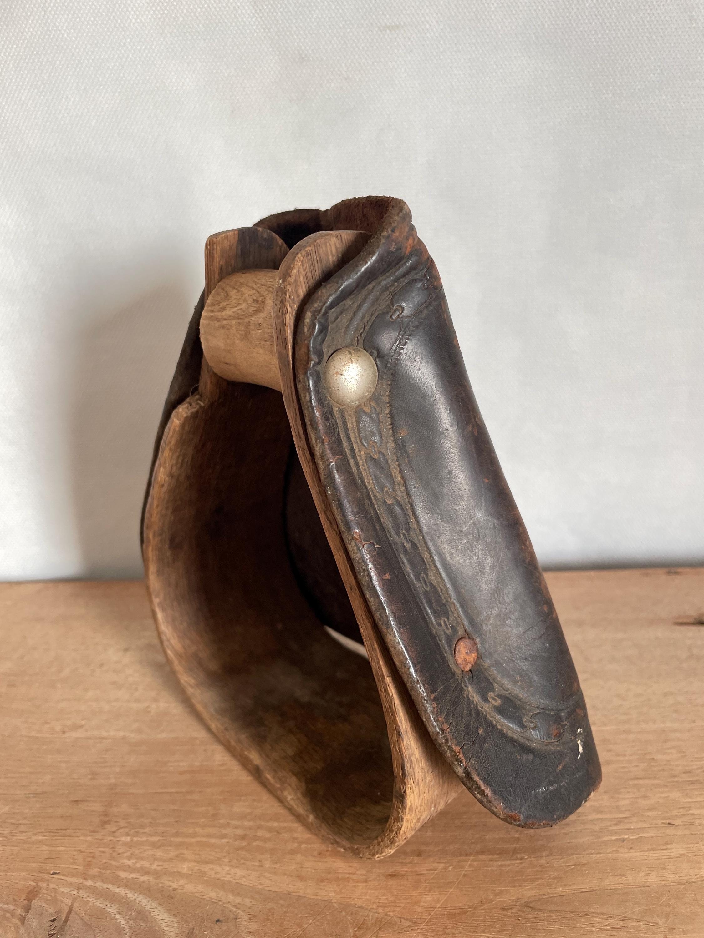 Etrier cuir vintage Etrier de selle vintage cheval déco équestre déco western - France