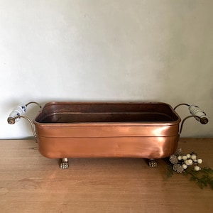 Copper Tray, Copper Dish, Copper Planter, Vintage Copper, Copper Bowl, Handmade Copper, Vintage Decor, Antique Decor