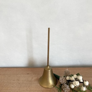 Vintage Brass Bell Shelf Decor Bookshelf Decor Brass Accent