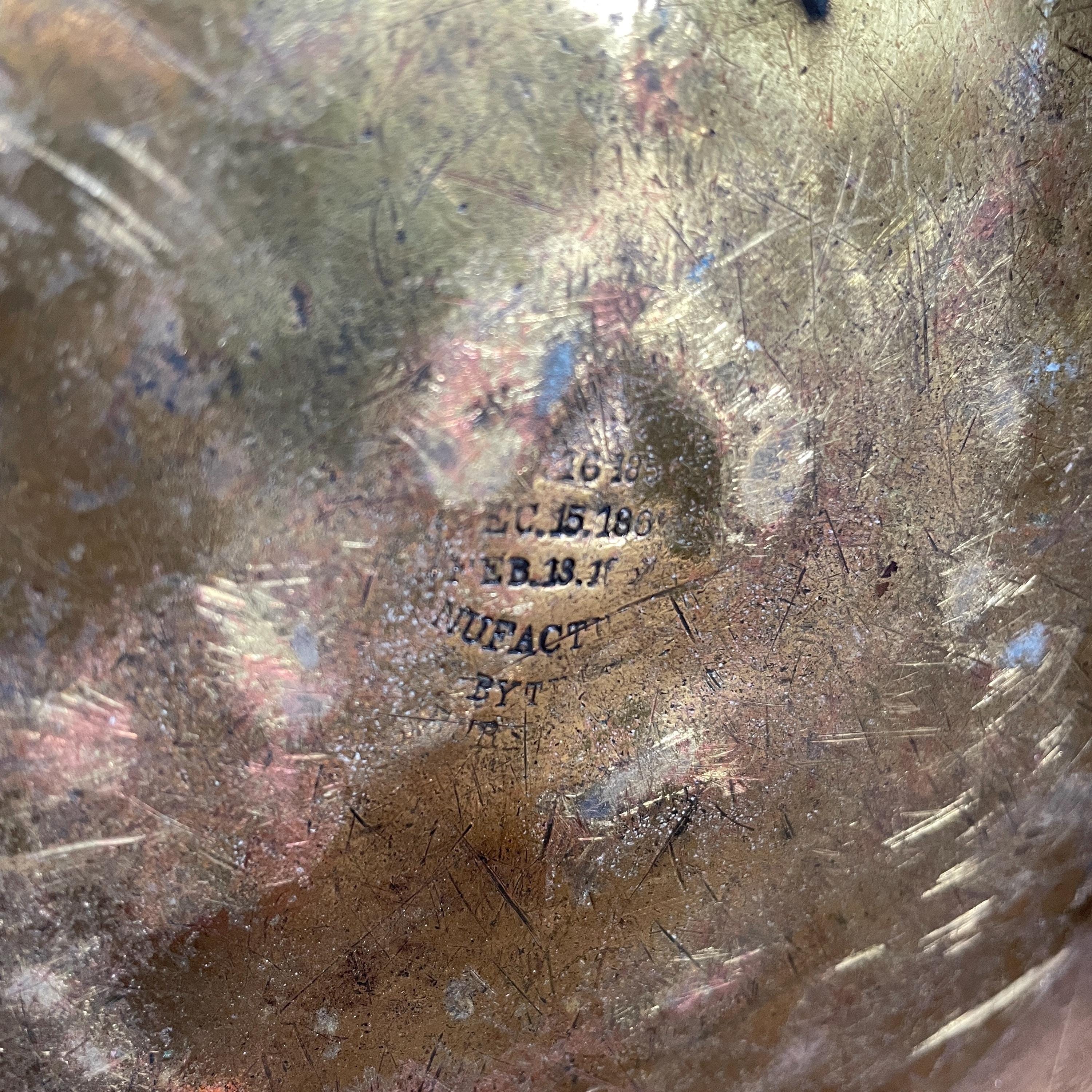 アンティーク真鍮バケツ、ヴィンテージ真鍮バケツ、フレンチカントリー