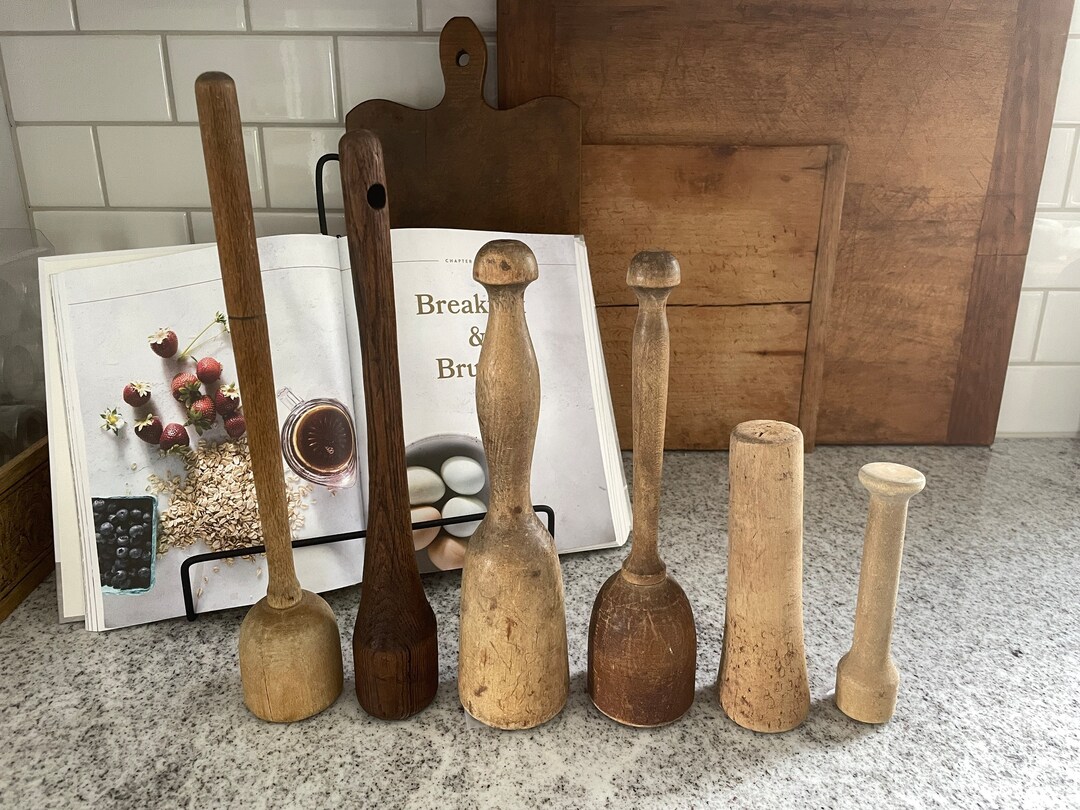 Wood Mashers, Potato Masher, Wood Potato Masher, Vintage Masher
