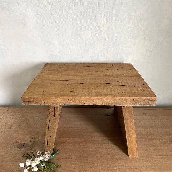 Barnwood Stool, Antique Barnwood Stool, Antique Wood Stool, Handmade Wood Stool, Small Stool, Rustic Stool