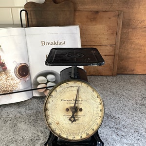 Kitchen Scale, Black Kitchen Scale, Vintage Kitchen Scale, Kitchen Decor, Vintage Decor, Antique Decor, Farmhouse Decor, Rustic