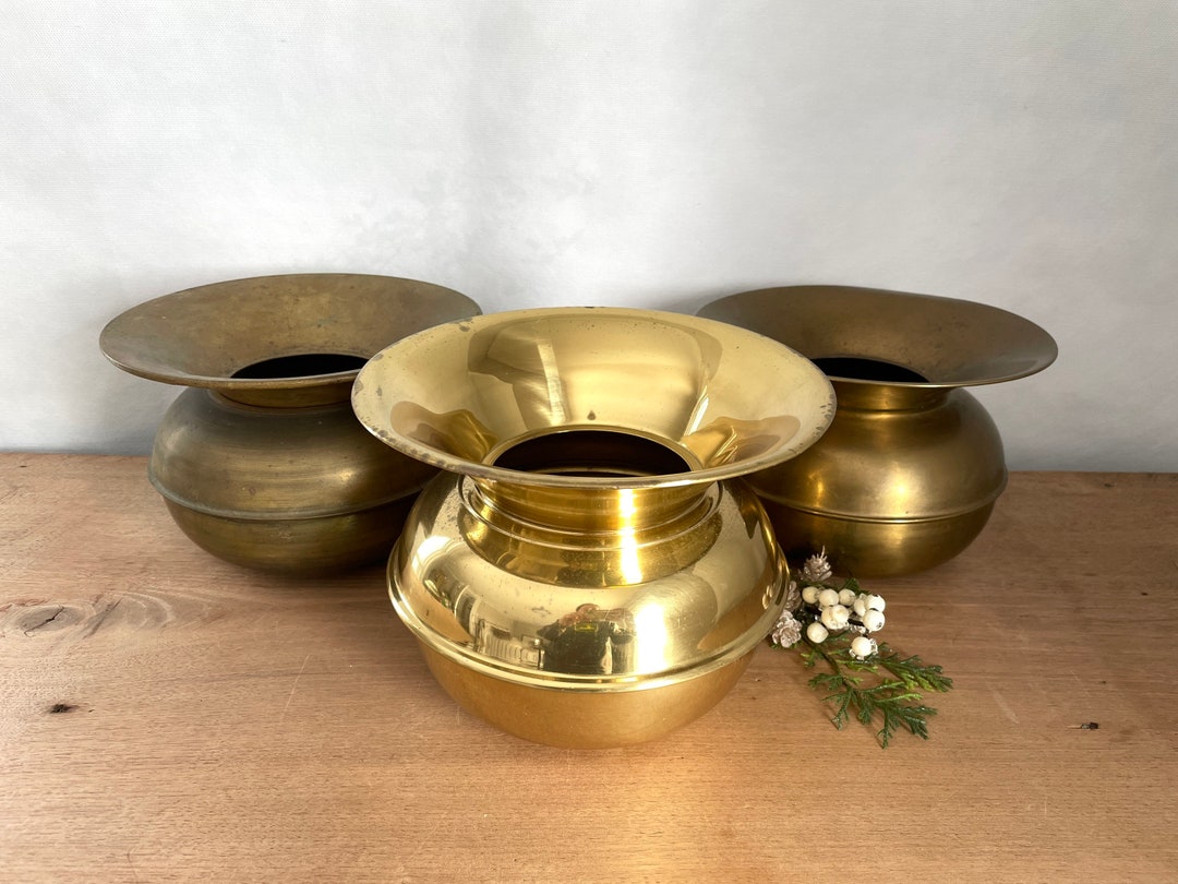 Brass Spittoon Vintage Brass Spittoon Spittoon Farmhouse Etsy