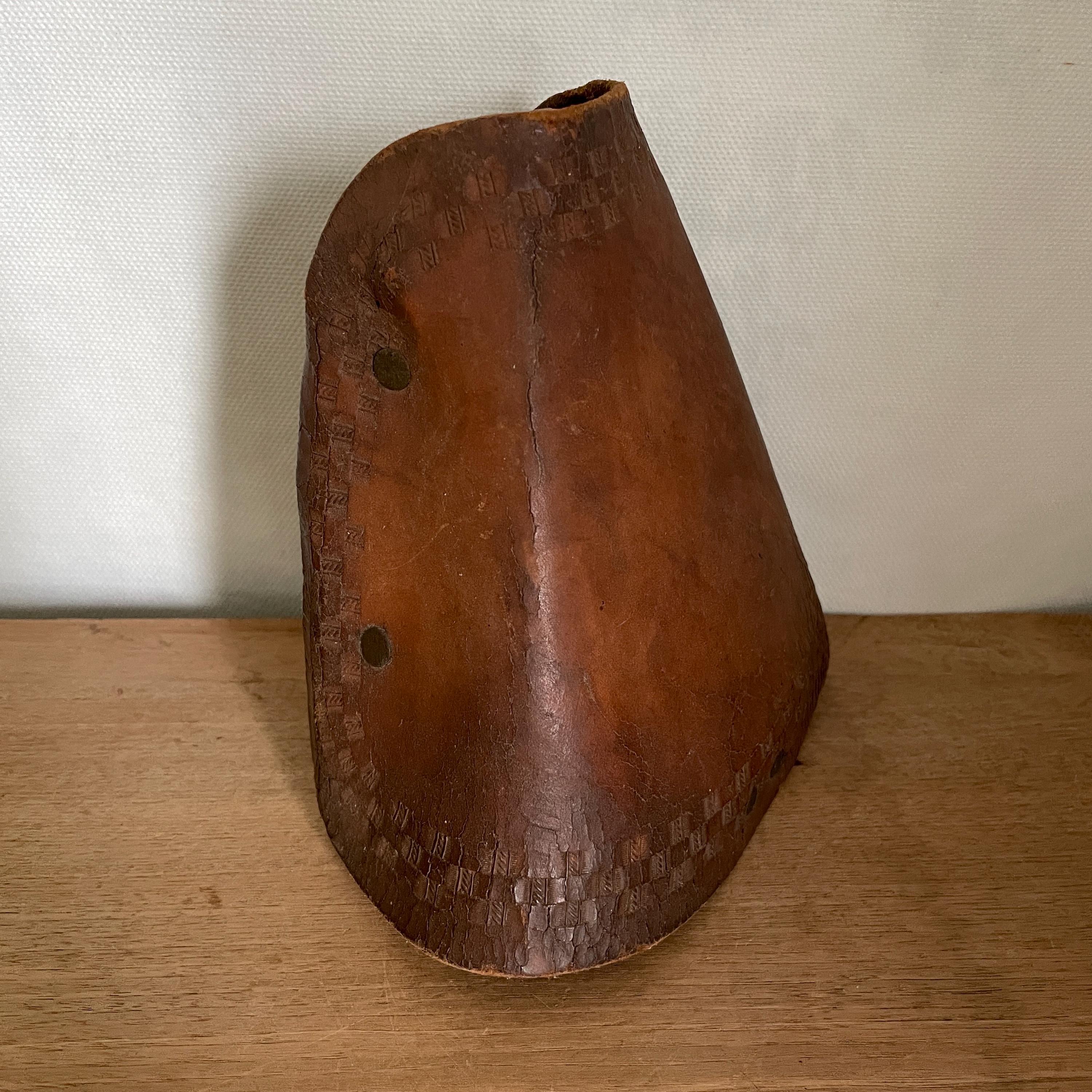 Paire D'étriers De Selle Vintage En Cuir, Style Western Cowboy, Décor Dentelle, Occasion USA
