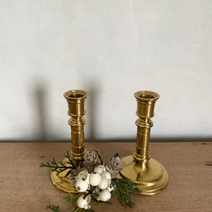Set of 2 Vintage Brass Candlestick, vintage Candlesticks, Brass Candlesticks, Candlesticks, Vintage Brass, Vintage Decor, Farmhouse Decor
