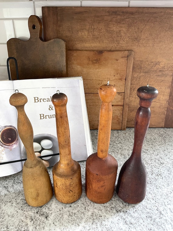 Old wooden potato masher discount