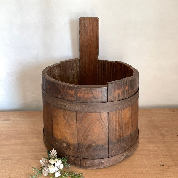 Antique Water Bucket Etsy