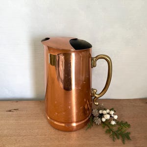 Regadera de cobre Regadera vintage Jarra de cobre vintage Cubo de cobre Olla de cobre antigua