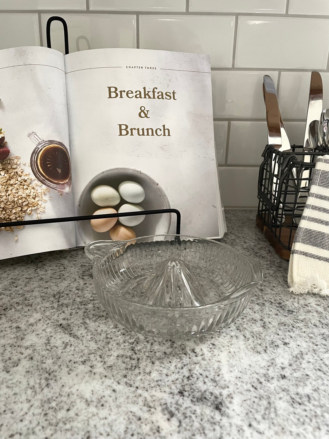 Glass Juicer Lemon Juicer Glass Lemon Juicer Glass Orange Etsy