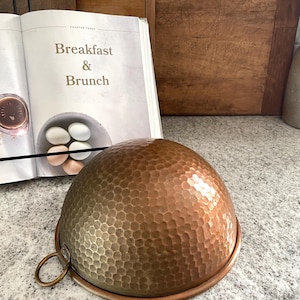 Copper Bowl, Vintage Bowl, Vintage Copper Bowl, Rustic Decor, Vintage Decor, Kitchen Decor, Antique Decor French Country Kitchen