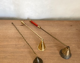 Brass Candle Snuffer, Vintage Candle Snuffer, Vintage Decor, Antique Decor