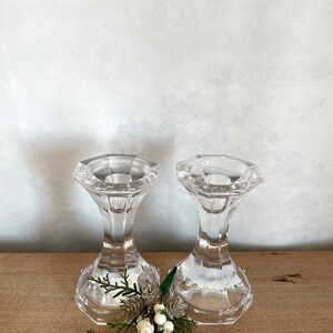 Set of Glass Candlestick, Vintage Glass Candlesticks, Glass Candlesticks, Vintage Candlesticks, Vintage Decor, Antique decor, Farmhouse