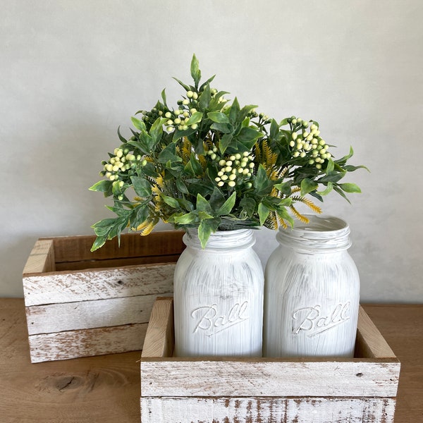 Reclaimed Wood Mini Wood Crate Small Wooden Box Utensil Holder French Country Antique House Decor Coffee Table Decor Shelf Decor Mason Jar