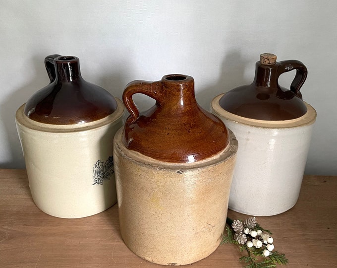 Stoneware Jug, Antique Stoneware Jug, Vintage Stoneware Jug, Stoneware