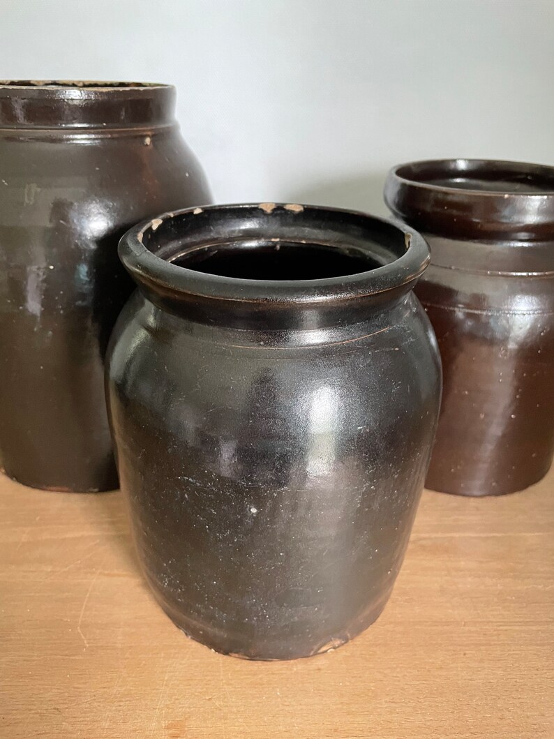 Stoneware Crock Stoneware Jar Antique Stoneware Crock Jar Etsy