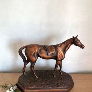 Vintage Horse Statue, Ceramic Horse Figurine, Vintage Horse, Vintage Decor, Farmhouse Decor, Antique Decor, Rustic Decor