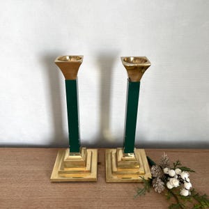 Set of 2 Vintage Brass Candlesticks, Vintage Candlesticks, Brass Candlesticks, Candlesticks, Vintage Brass, Vintage Decor, Farmhouse Decor