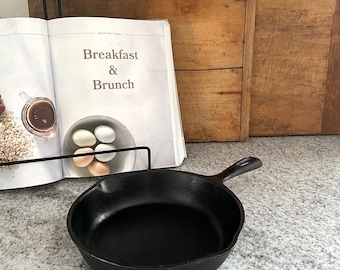 Sartén vintage, sartén de hierro fundido, sartén de 5 pulgadas, sartén negra, sartén de 8 pulgadas, decoración rústica, decoración de cocina, decoración primitiva